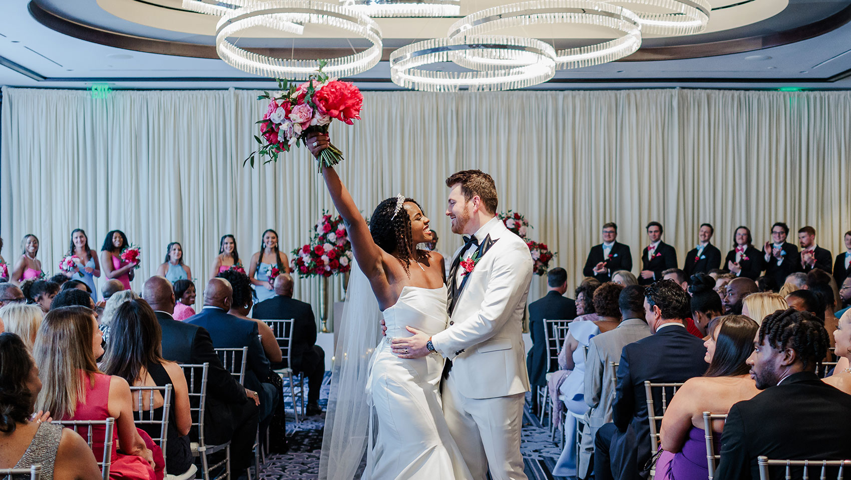 Wedding celebration at Kimpton Tryon Park Hotel in Charlotte, NC