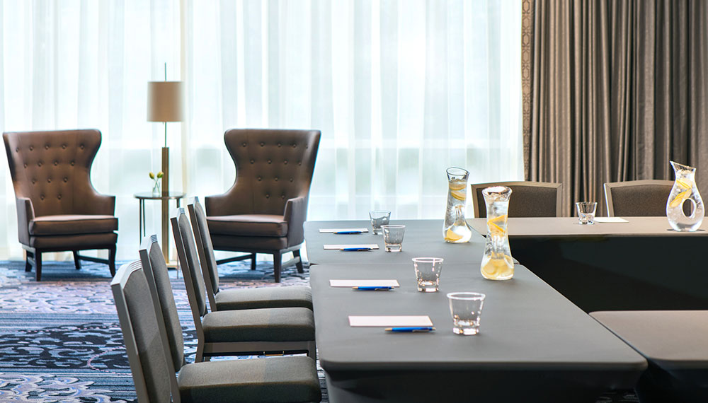 meeting room table setup