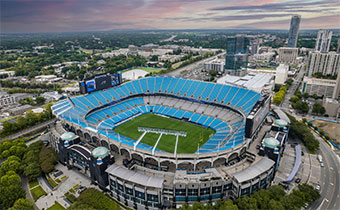 Bank of America Stadium from above