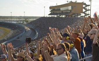 NASCAR fans at Charlotte Motor Speedway