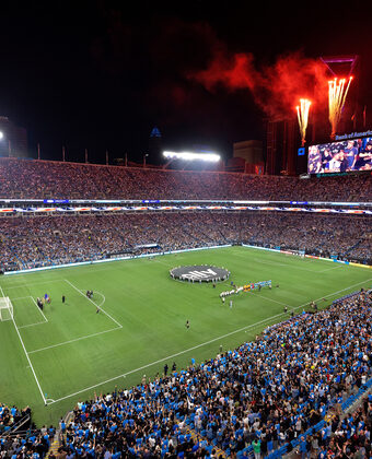 Charlotte FC soccer match at Bank of America Stadium